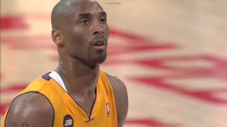 Kobe Bryant shots his last two free throws after probable torn achilles tendon vs Warriors [upl. by Odraude827]