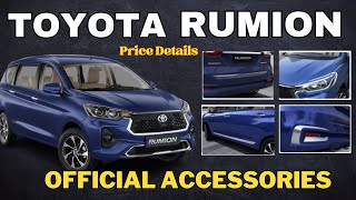 Toyota Rumion Accessories I Toyota Rumion 2024 Official Accessories I Toyota Rumion Modified [upl. by Nollahp367]