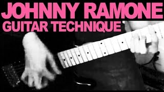 Johnny Ramone Guitar Technique [upl. by Anatol142]