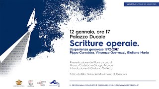 Scritture Operaie Pippo Carrubba Francesco Currà Vincenzo Guerrazzi Giuliano Naria [upl. by Aram]