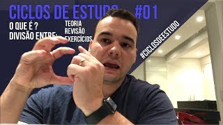 Ciclos de Estudo divisão em Teoria Revisão e Exercícios  CiclosDeEstudo 01 [upl. by Goldenberg]