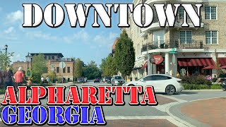 Alpharetta  Georgia  4K Downtown Drive [upl. by Elaynad765]