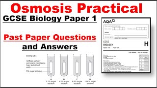 GCSE BIOLOGY PAPER 1 Osmosis Practical Questions and Answers [upl. by Leizahaj]