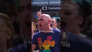 Christian goes to Pride Parade🏳️‍🌈😳 god motivation christian love interview jesus [upl. by Dier]