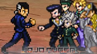 Okuyasu vs Everyone in Jojo part 4 MUGEN [upl. by Beverle440]