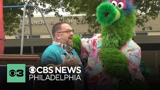 Philadelphiaarea teachers celebrated at Phillies Teacher Appreciation Night [upl. by Nohshan269]