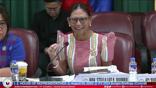 FY 2024 Budget Briefings Committee Department of Education DepEd [upl. by Roxana]