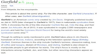 garfield wiki song [upl. by Eceinart]