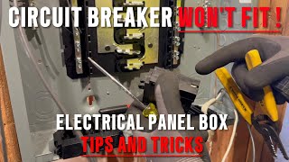 Circuit Breaker WONT FIT In My Electrical Breaker Box How To Install A Breaker  Electrical Panels [upl. by Allehc459]