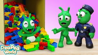 Police Rescues Baby Pea Pea  Video for kids  Pea Pea World [upl. by Adnahs]