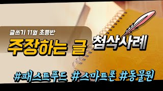 주장하는 글 첨삭코칭 초등반 [upl. by Metsky954]