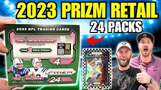 THE BEST PRIZM FOOTBALL CARDS🔥 2023 PRIZM FOOTBALL RETAIL BOX 24 PACKS🏈 [upl. by Brittany286]