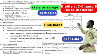 Dipôle RLC ferméChamp BAutoinductionexocorrigé [upl. by Adelbert]