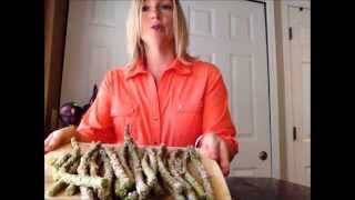 How To Make Fried Asparagus  Paleo Diet Recipe [upl. by Ahcsrop]