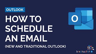 How to Schedule an Email in Outlook Traditional and New Outlook [upl. by Stevana]