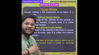 UNIFORM CIRCULAR MOTION amp NON UNIFORM CIRCULAR MOTION 🔥circularmotion [upl. by Harim804]