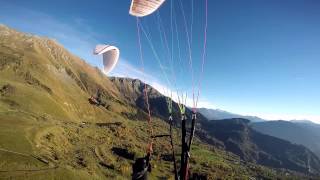 Parapente le schuss 18 octobre 2014 vol du soir [upl. by Eylk]