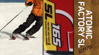 Atomic Factory SL 2012 Slalom Ski Review [upl. by Rihaz]