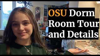 Dorm Room Tour and Details  Oregon State University West Hall OSU [upl. by Brandes]