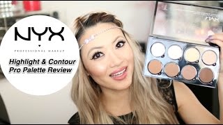 NEW NYX Highlight amp Contour Palette Pro Review and Swatches [upl. by Mastat]