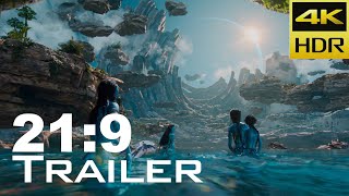 219 AVATAR 2 The Way of Water 2022 Ultrawide 4K HDR Trailer  UltrawideVideos [upl. by Duff]