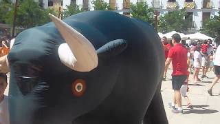 Recortes de niños a toros feria 2018 Manzanares [upl. by Nafri346]