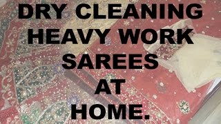 HOW TO DRY CLEAN LEHNGA AND HEAVY SAREES AT HOME [upl. by Nwahsed]