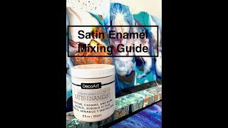 Satin Enamel Mixing Tutorial  Mix it 3 Ways for Cloudy Effect Flowers amp Abstracts [upl. by Cirilla770]