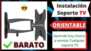 🎯Como Instalar Un Soporte TV ORIENTABLE en la Cocina ✅BONUS Como Taladrar sin que se MUEVA la Broca [upl. by Yanttirb]