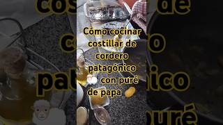 Cómo cocinar costillar de cordero patagónico 🐑 con puré de papa 🥔 tutorial de gastronomia casera [upl. by Nodyarb449]