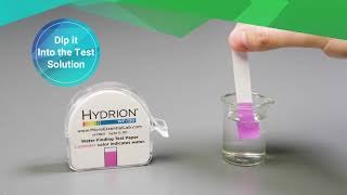 Hydrion Water Finding Paper  Micro Essential Lab [upl. by Kliment]