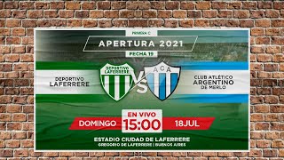 LAFERRERE vs ARGENTINO  EN VIVO  FECHA 19  APERTURA 2021 [upl. by Jumbala678]