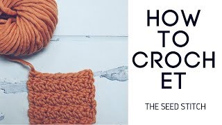 How to Crochet the Seed Stitch [upl. by Jermain]