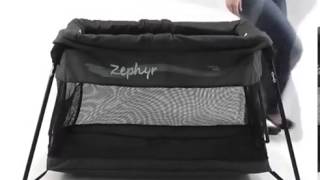 Valco Baby Zephyr Travel Cot Set UpPack Up Demo [upl. by Akanke]