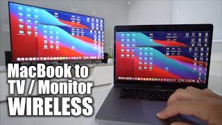 How to Connect MacBook AirPro to TV or Monitor WIRELESSLY [upl. by Laura]