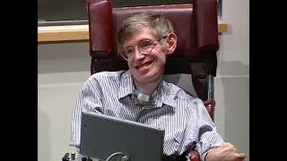 Stephen Hawking speaks at MIT  Education and Technology Sept 1994 [upl. by Aiciram]