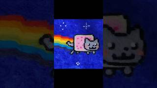 Nyan cat 냥캣만들기무지개 고양이양모펠트 [upl. by Crain284]