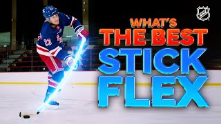 Too Whippy Too Stiff NHL Players Try Out Different Stick Flexes [upl. by Aiyekal]