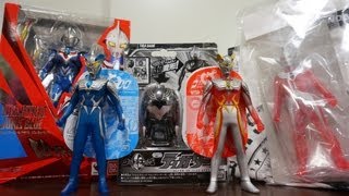 玩具購入速報 20130726版 ウルトラエッグ ティガダーク、ultraact ネクサスジュネッスブルー、ルナミラクルゼロストロングコロナゼロ クリアラメVER [upl. by Jevon]