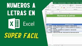 Numeros a Letras en Excel [upl. by Chenay968]