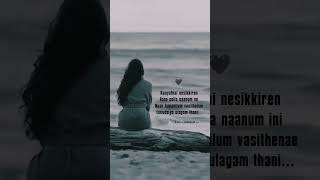 Kayathai Nesikiren🥺Dhimu DhimuLyrics WhatsApp StatusTrending shortsSubscribe for more videos [upl. by Baptist105]