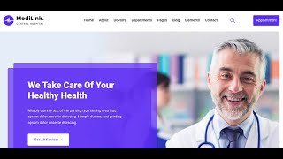 Medilink  Health amp Medical WordPress Theme  Clinic Hospital and Medical Shop Theme [upl. by Rundgren67]