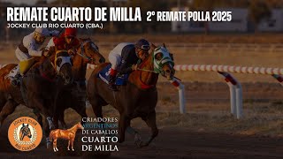 REMATE CUARTO DE MILLA  Jockey Club Río Cuarto [upl. by Boor120]