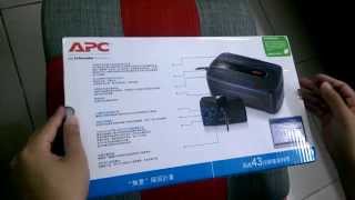 不斷電系統 APC Back UPS 550 開箱 Unboxing [upl. by Marybella]