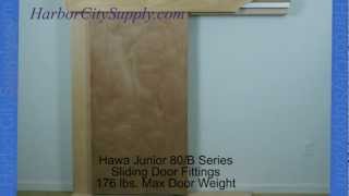 Hawa Junior 80B Sliding Wood Door Fitting 176 lbs Max Door Weight [upl. by Wynnie]