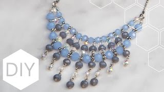 DIY sieraden maken met Kralenhoekje  Statement ketting [upl. by Anwadal349]