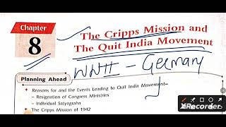 ICSE class 10 The cripps mission and the Quit India movement [upl. by Lombardo]