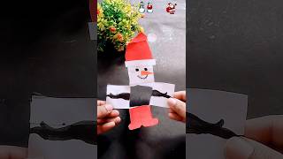 Easy kids paper craft☃️🧑🏻‍🎄😨shorts viralvideo youtubeshorts funny comedy craft diyart kids [upl. by Annaid]