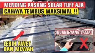 KANOPI SOLARTUFF GELOMBANG  CAHAYA TEMBUS MAKSIMAL  RUMAHNESIA [upl. by Nagirrek]