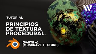 TEXTURA PROCEDURAL con MUSGRAVE TEXTURE  BLENDER 30 [upl. by Yenaffit]